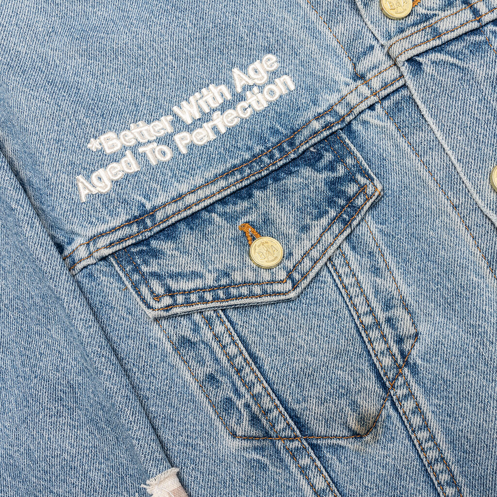 Portrait Denim Jacket - Multi - Image 3