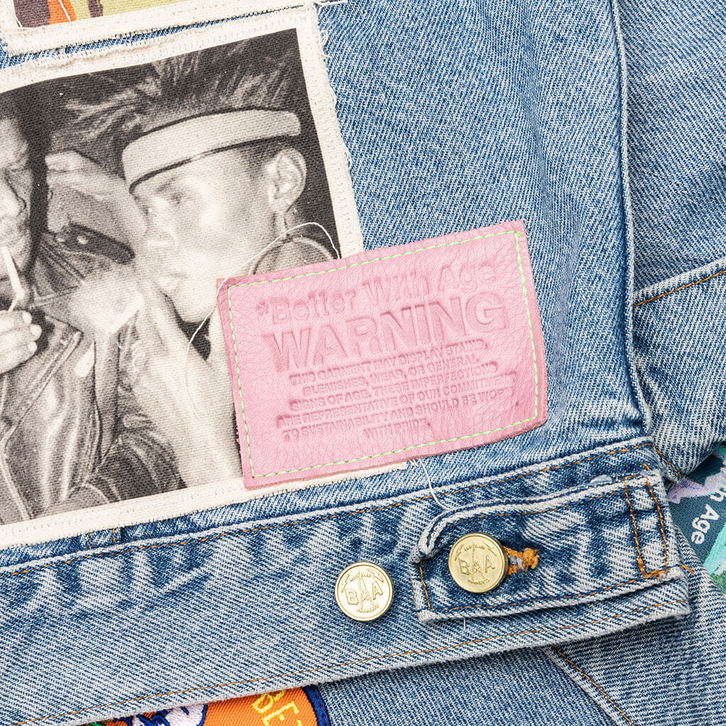 Portrait Denim Jacket - Multi - Image 5