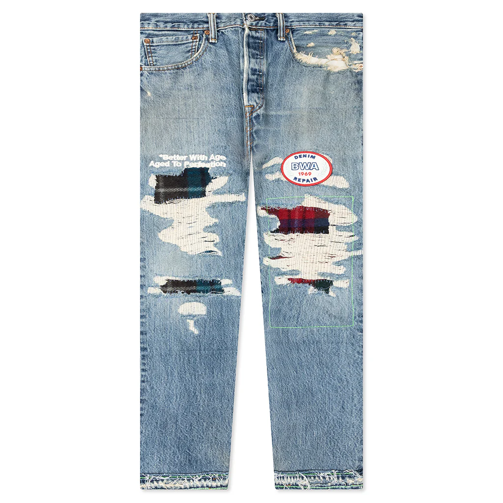 Denim Repair Pants - Indigo