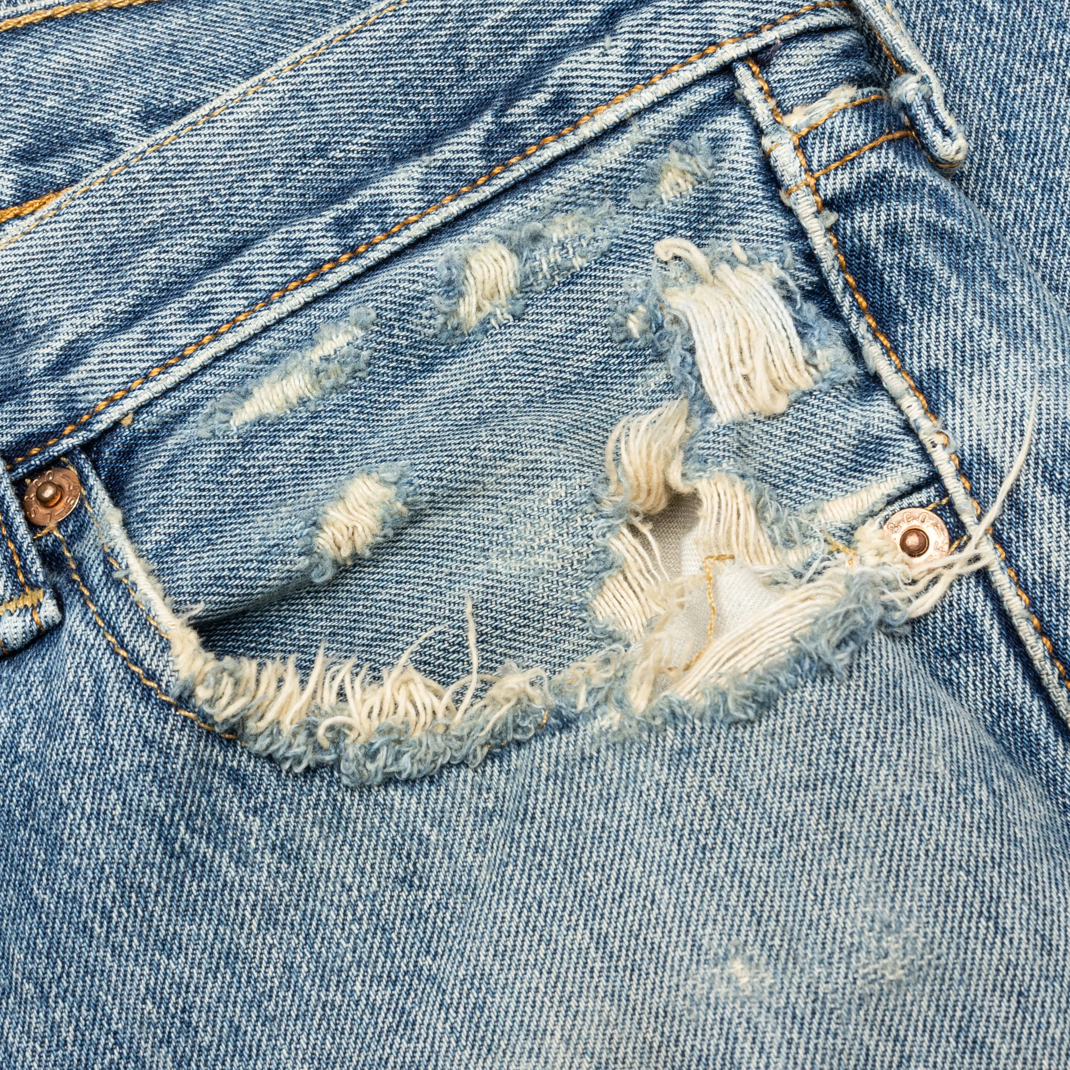 Denim Repair Pants - Indigo - Image 3