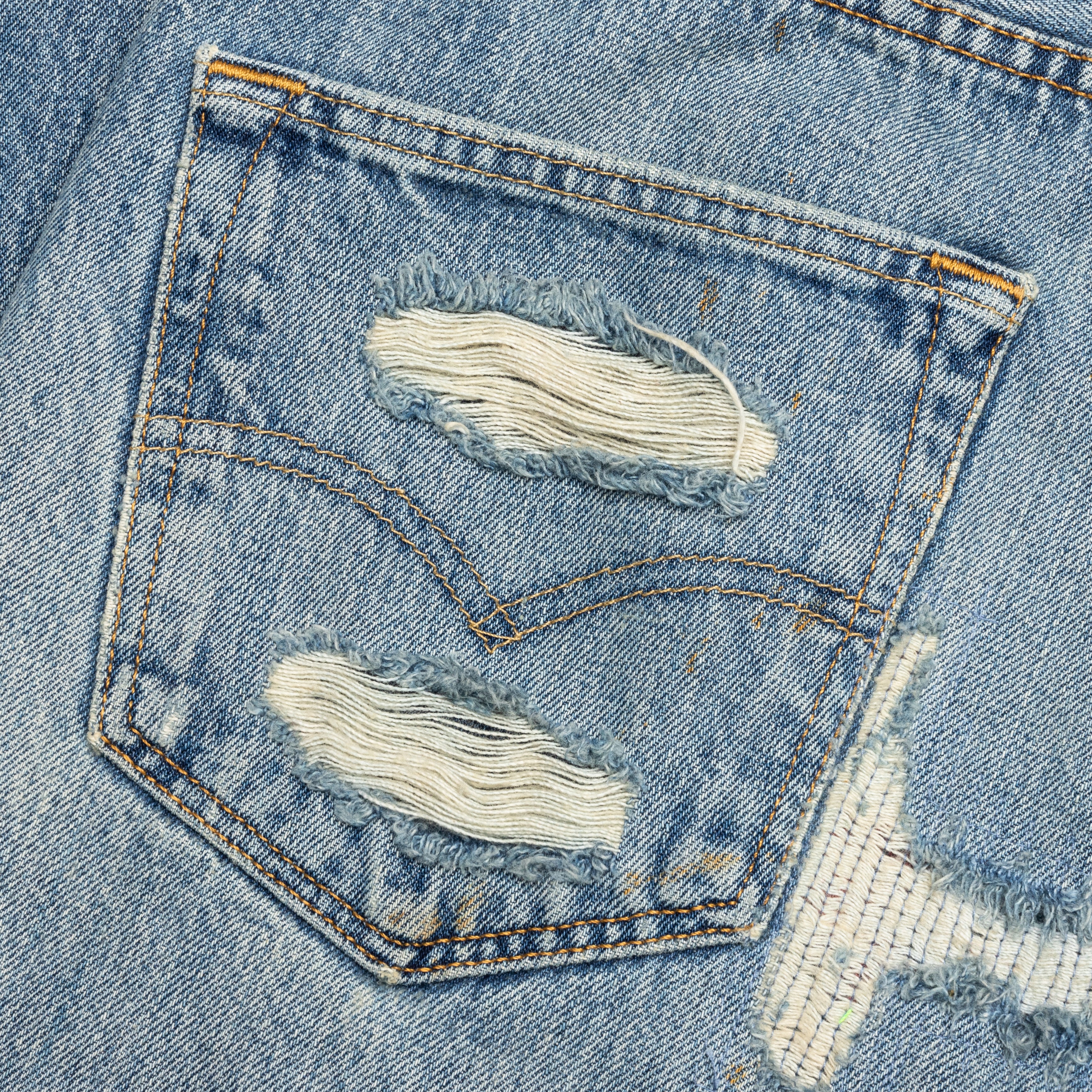 Denim Repair Pants - Indigo - Image 5