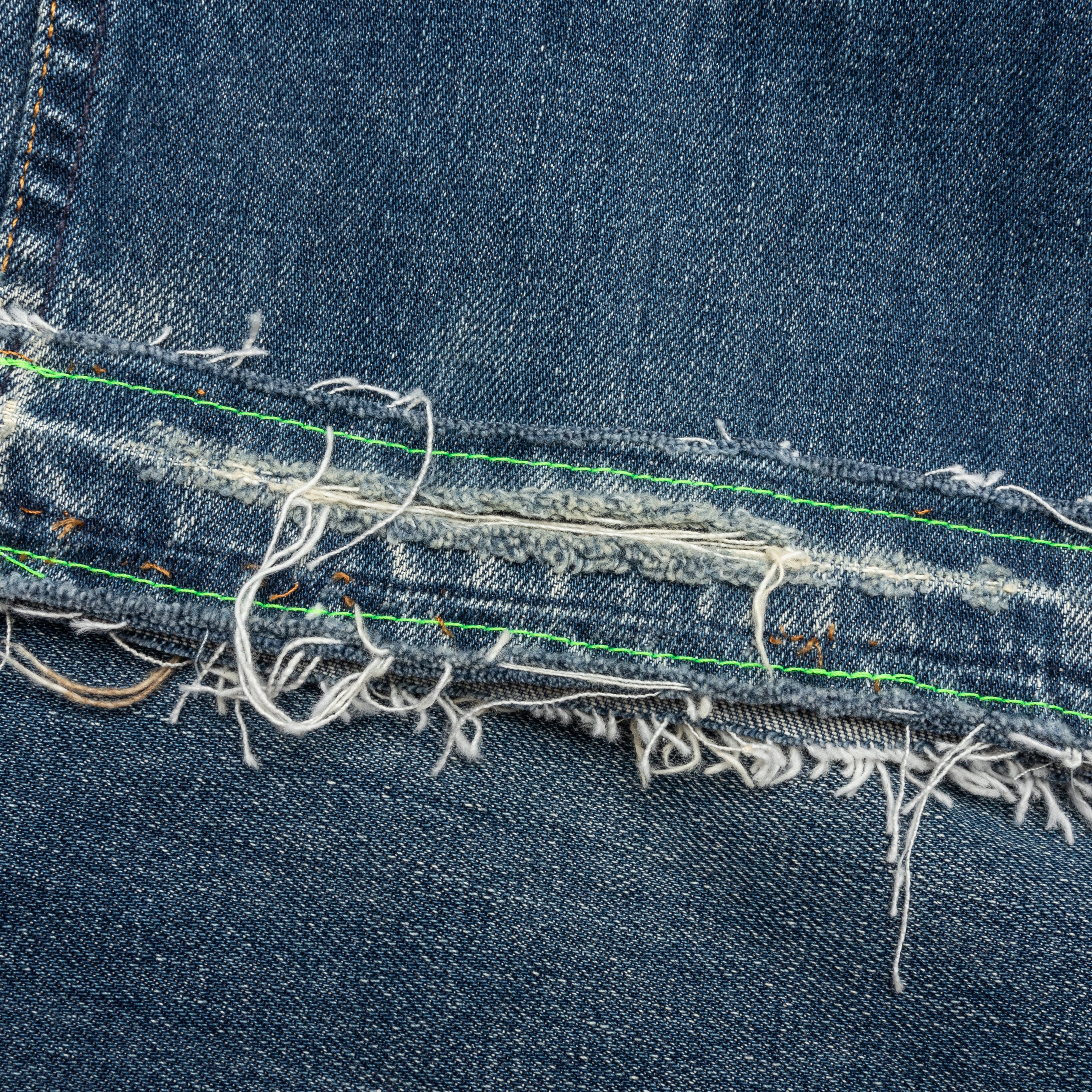 Denim Repair Pants - Indigo - Image 4