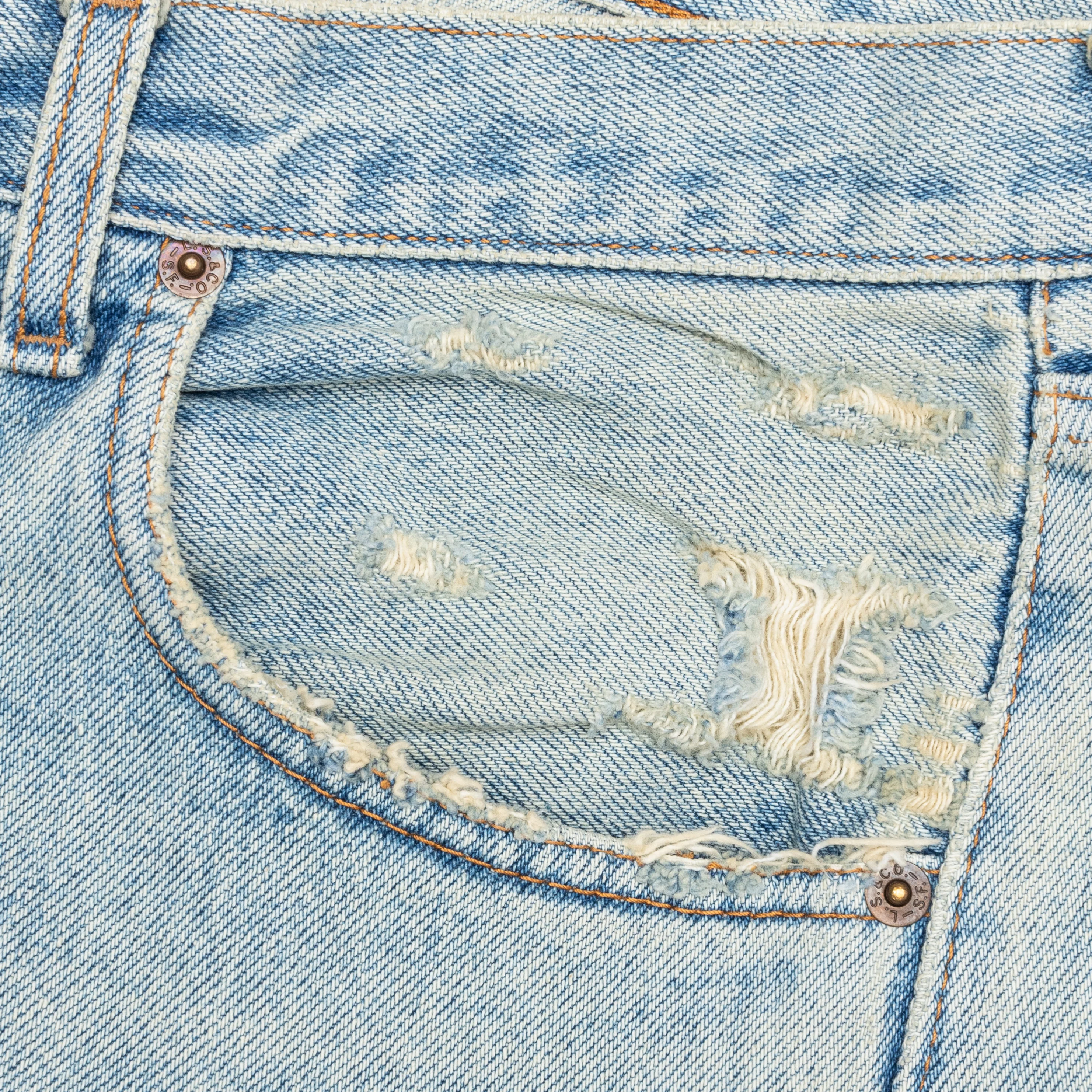 Denim Repair Pants - Indigo - Image 3
