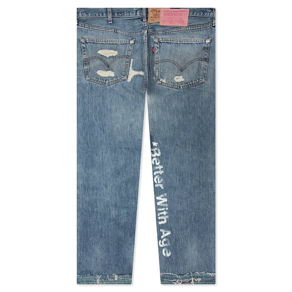 Denim Repair Pants - Indigo - Image 2