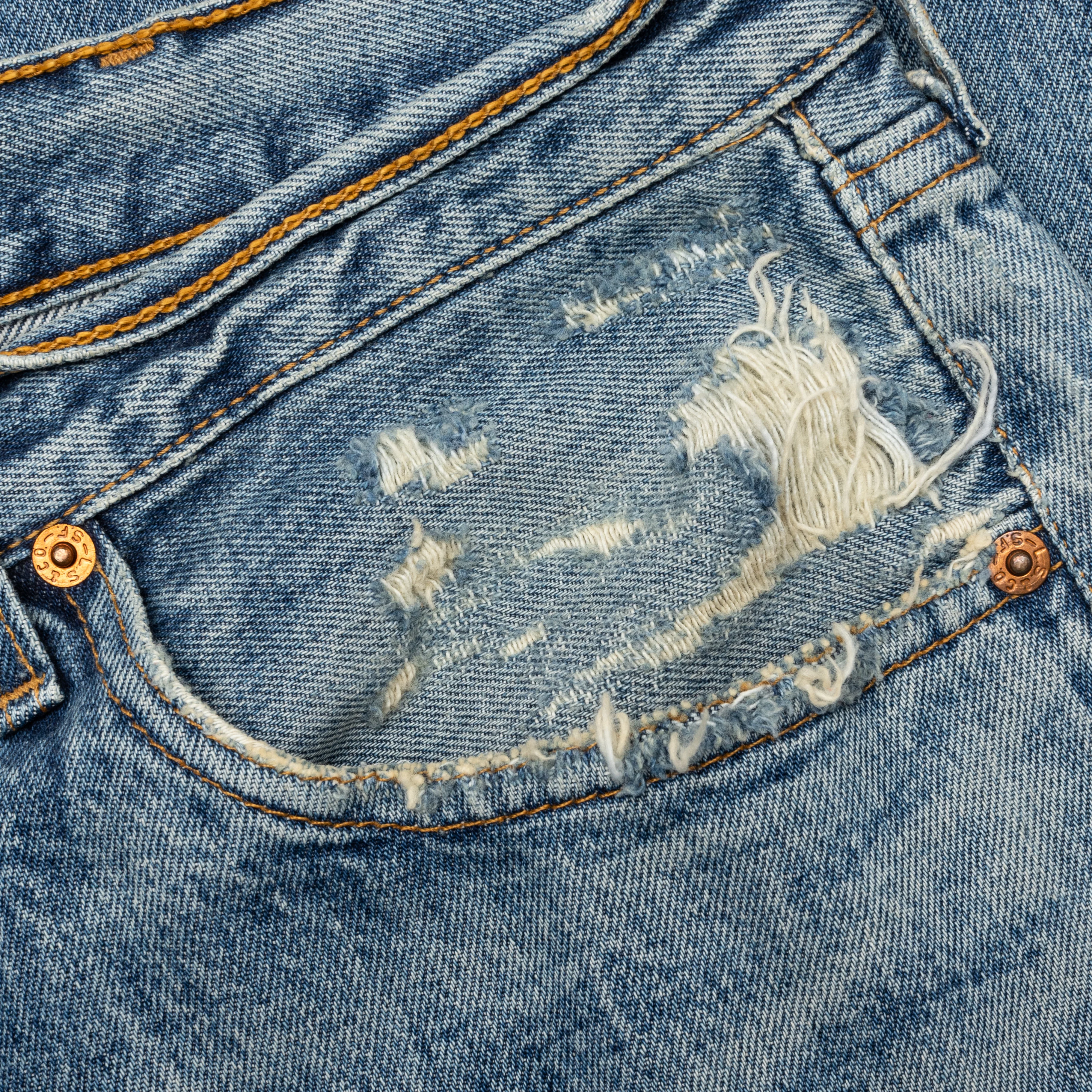 Denim Repair Pants - Indigo - Image 3