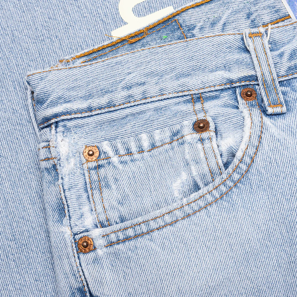 Tabloid Denim Pants - Indigo - Image 3