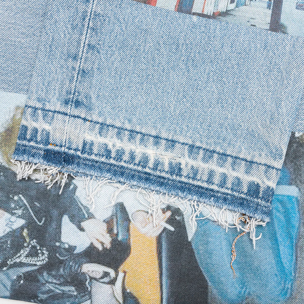Tabloid Denim Pants - Indigo - Image 6