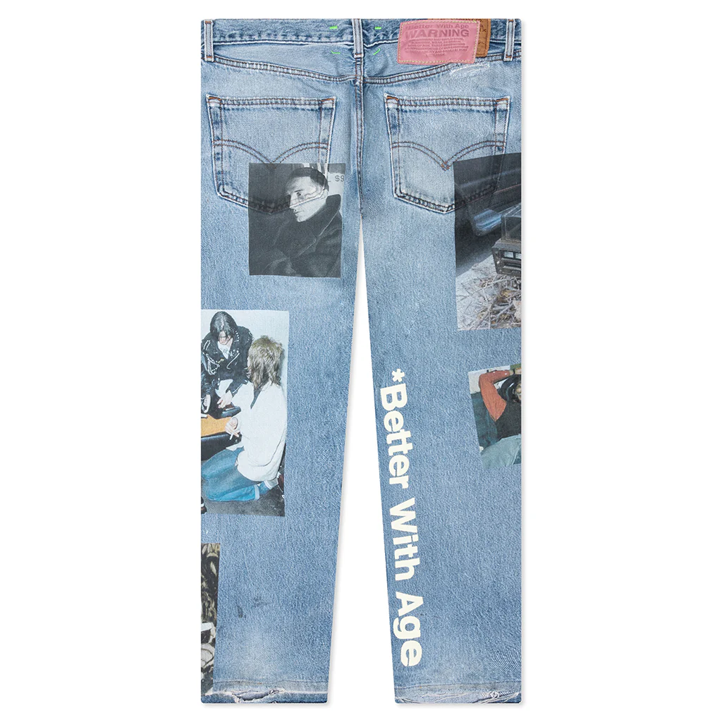 Tabloid Denim Pants - Indigo - Image 2