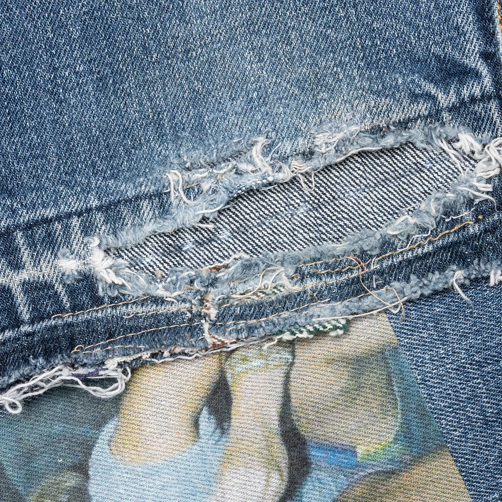 Tabloid Denim Pants - Indigo - Image 6