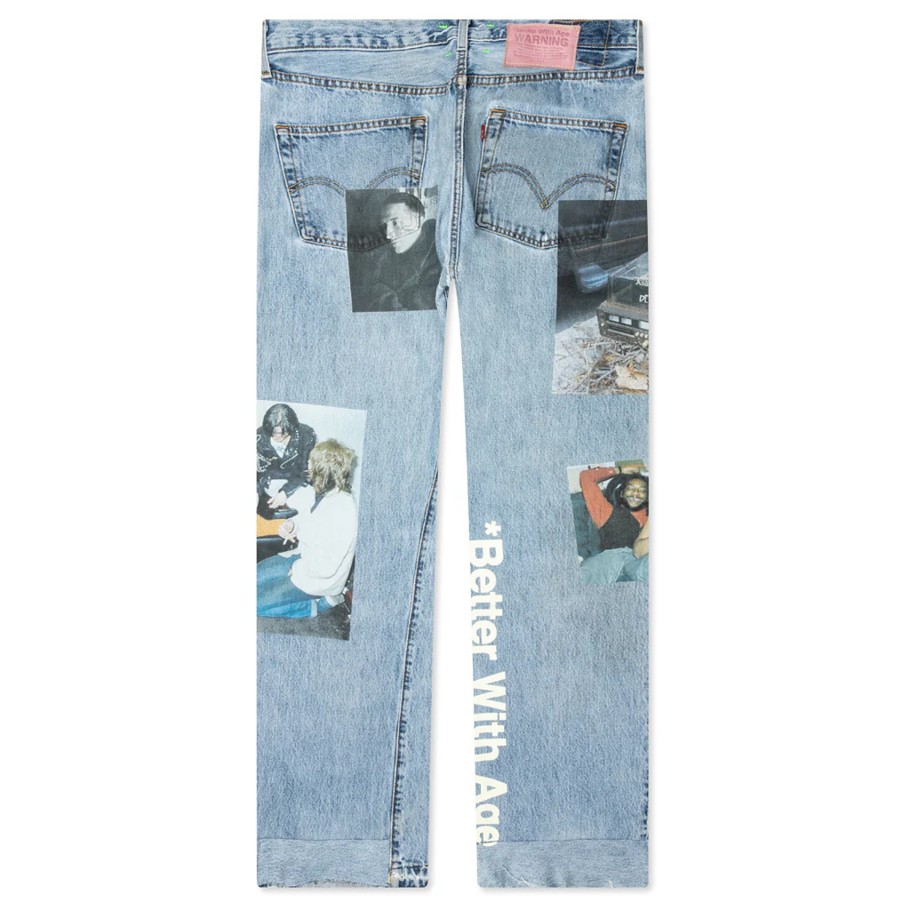 Tabloid Denim Pants - Indigo - Image 2