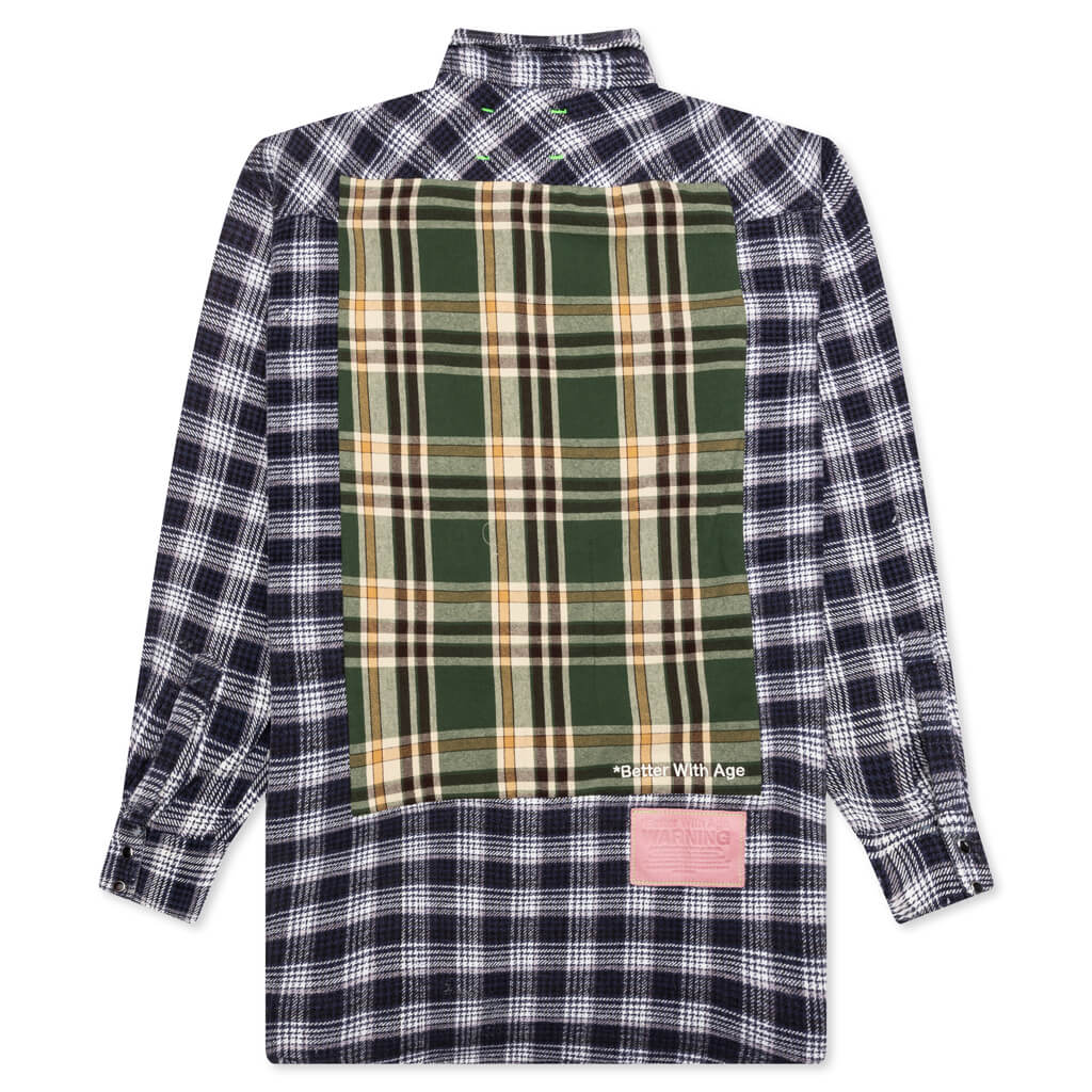 Re-Tartan Flannel Shirt - Multi - Image 2