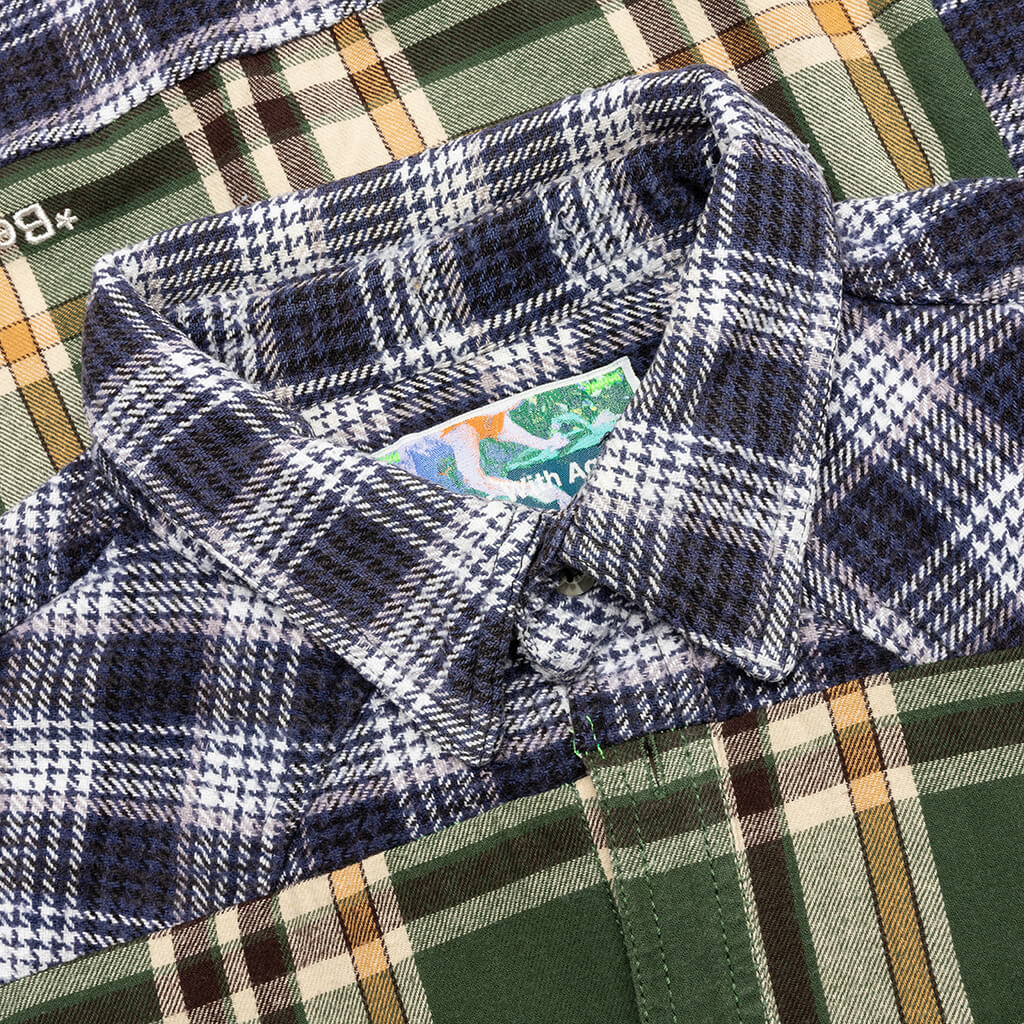 Re-Tartan Flannel Shirt - Multi - Image 4