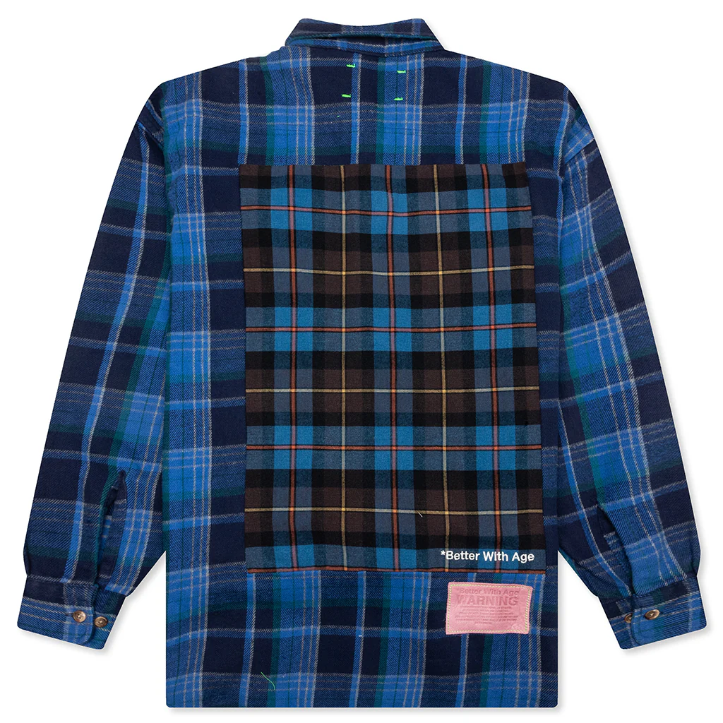 Re-Tartan Flannel Shirt - Multi - Image 2