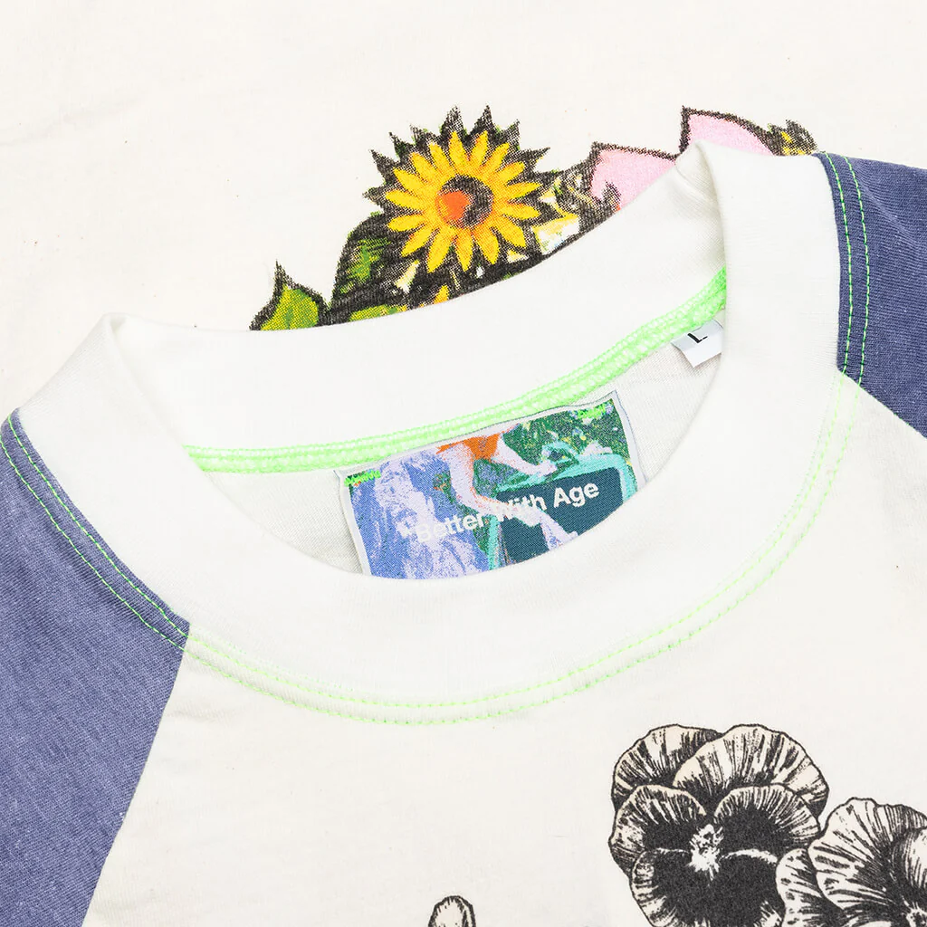 Shit Fuck Raglan Tee Shirt - Multi - Image 5