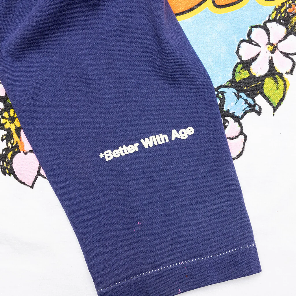 Shit Fuck Raglan Tee Shirt - Multi - Image 4