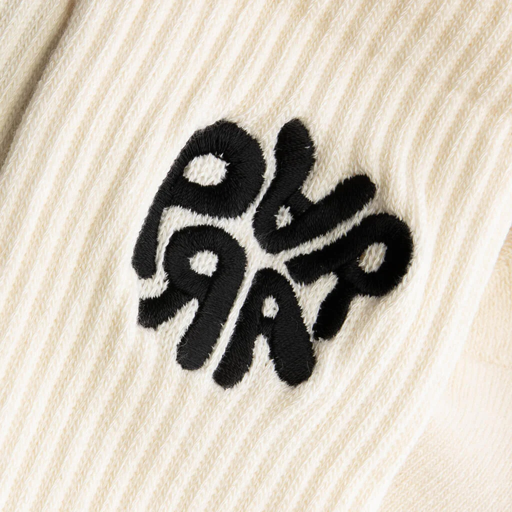1976 Logo Crew Socks - Off White - Image 2