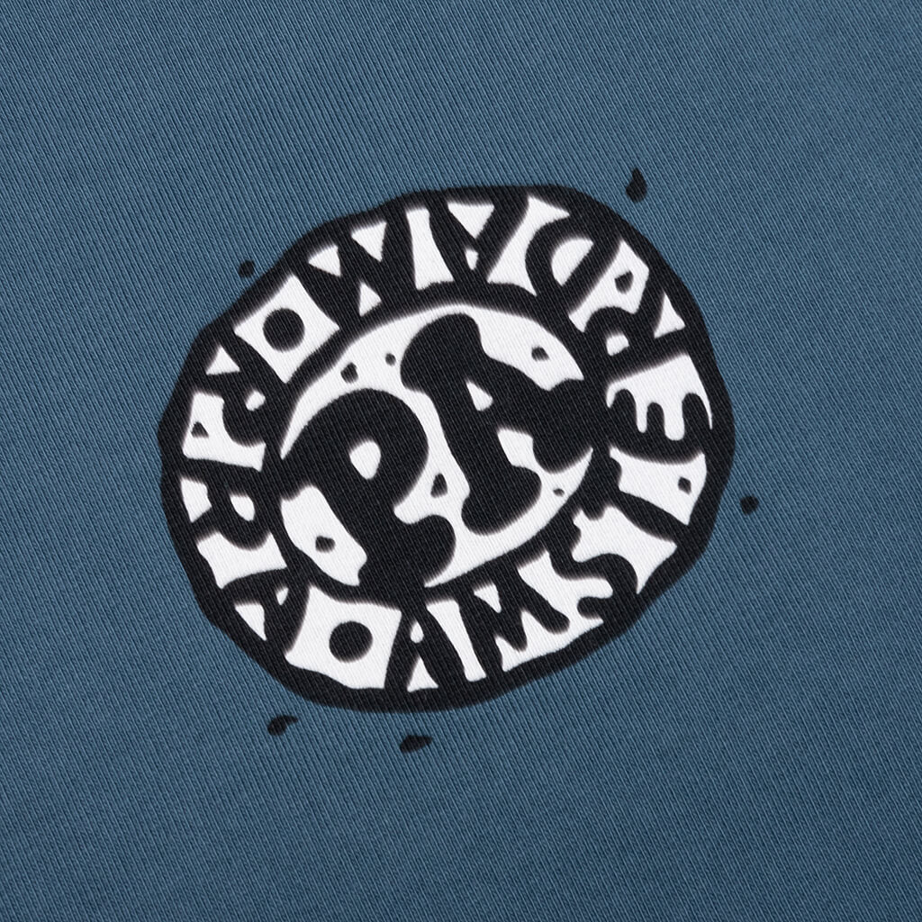 Amsterdammed Crew Neck Sweatshirt - Washed Blue - Image 3