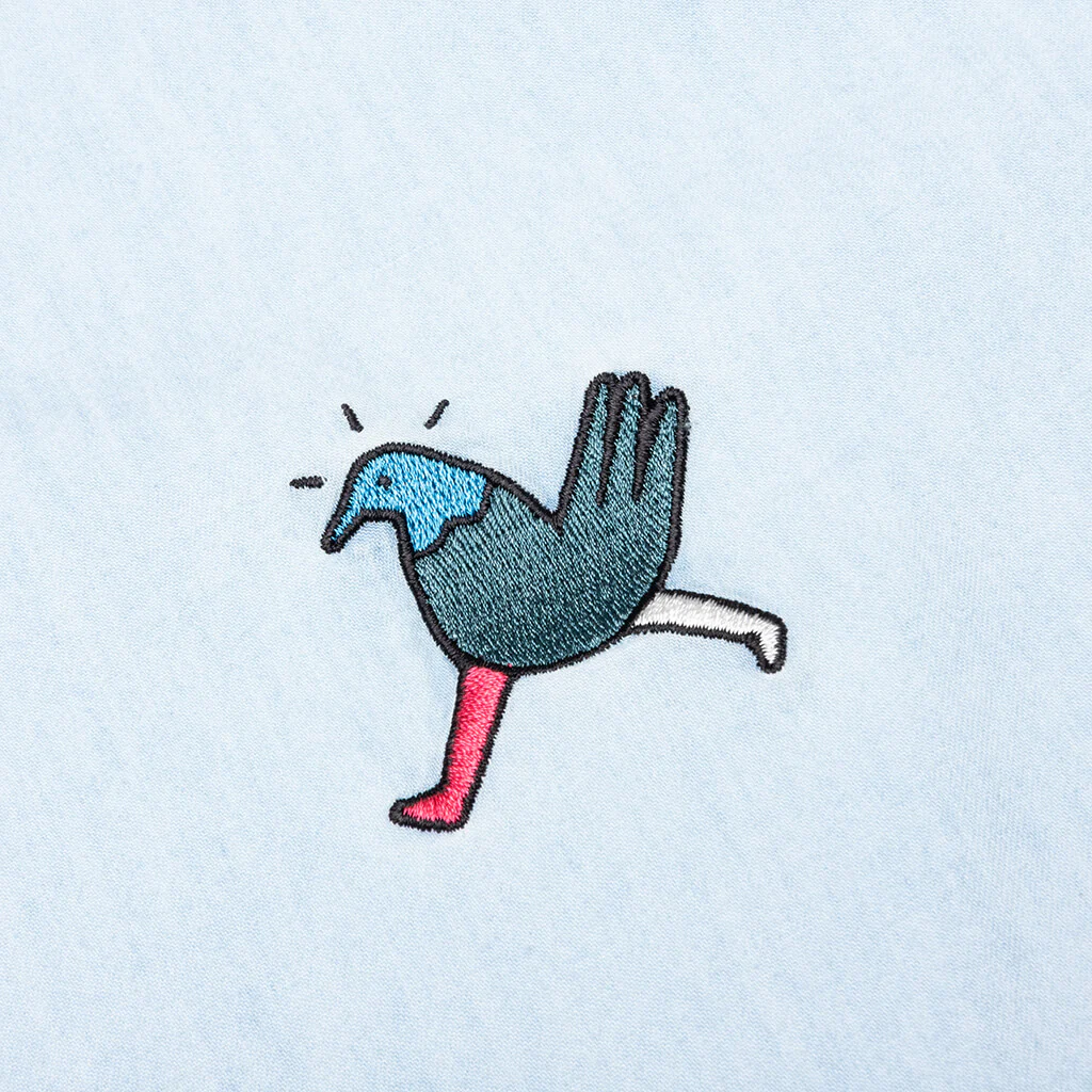 Annoyed Chicken Shirt - Bleached Denim - Image 3