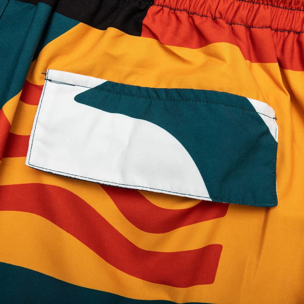 Beached in White Swim Shorts - Multi - Image 4