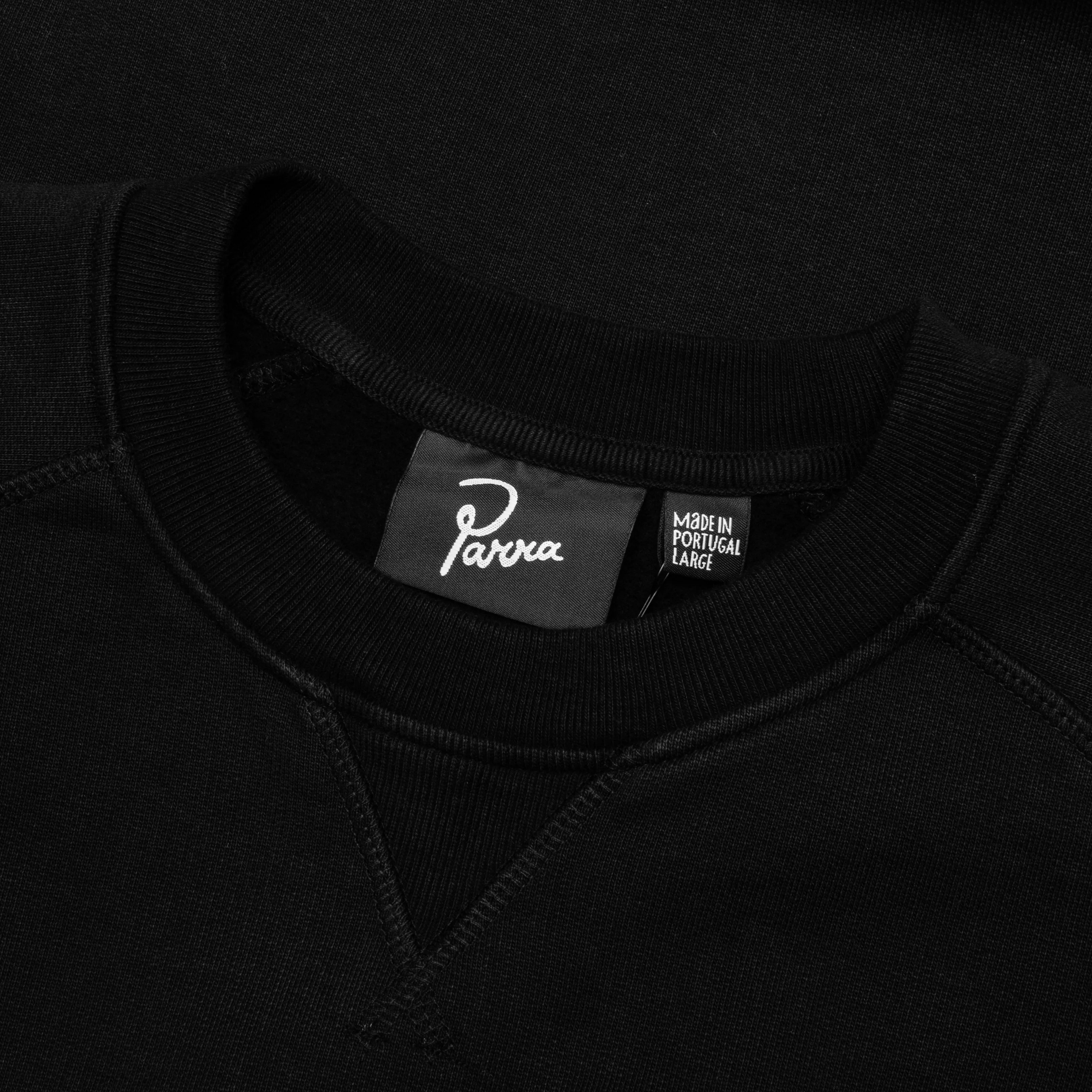 Blob Logo Crew Neck Sweatshirt - Washed Black - Image 3