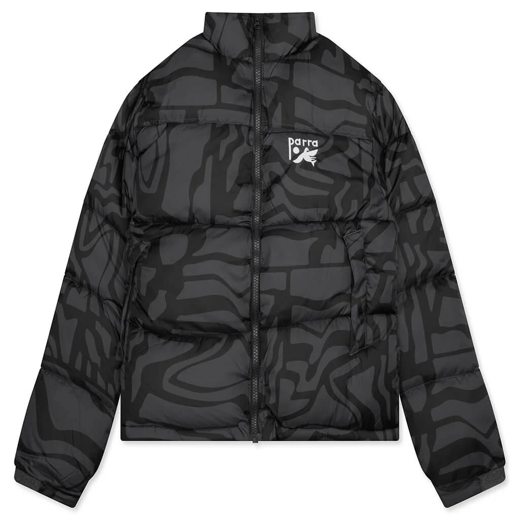 Broken Ftp Puffer Jacket - Black