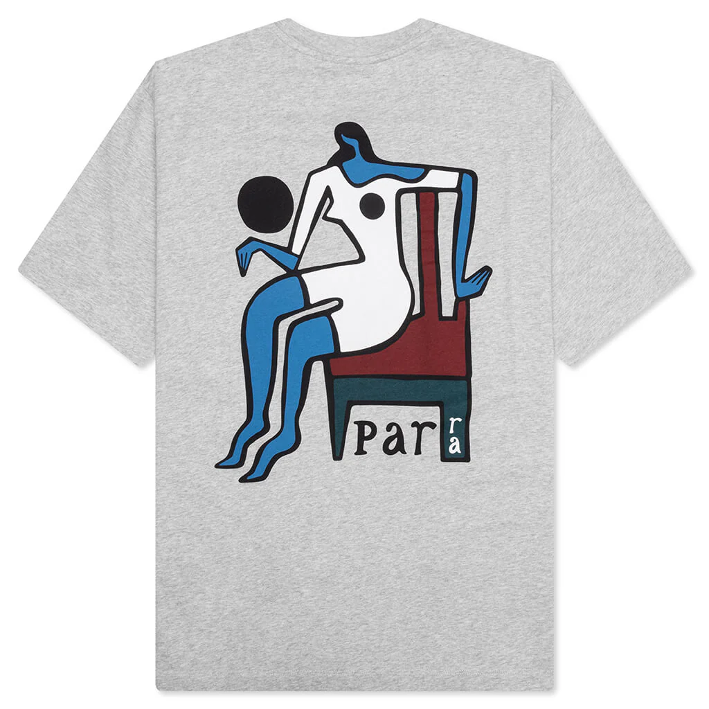 Chair Baller T-Shirt - Heather Grey - Image 2