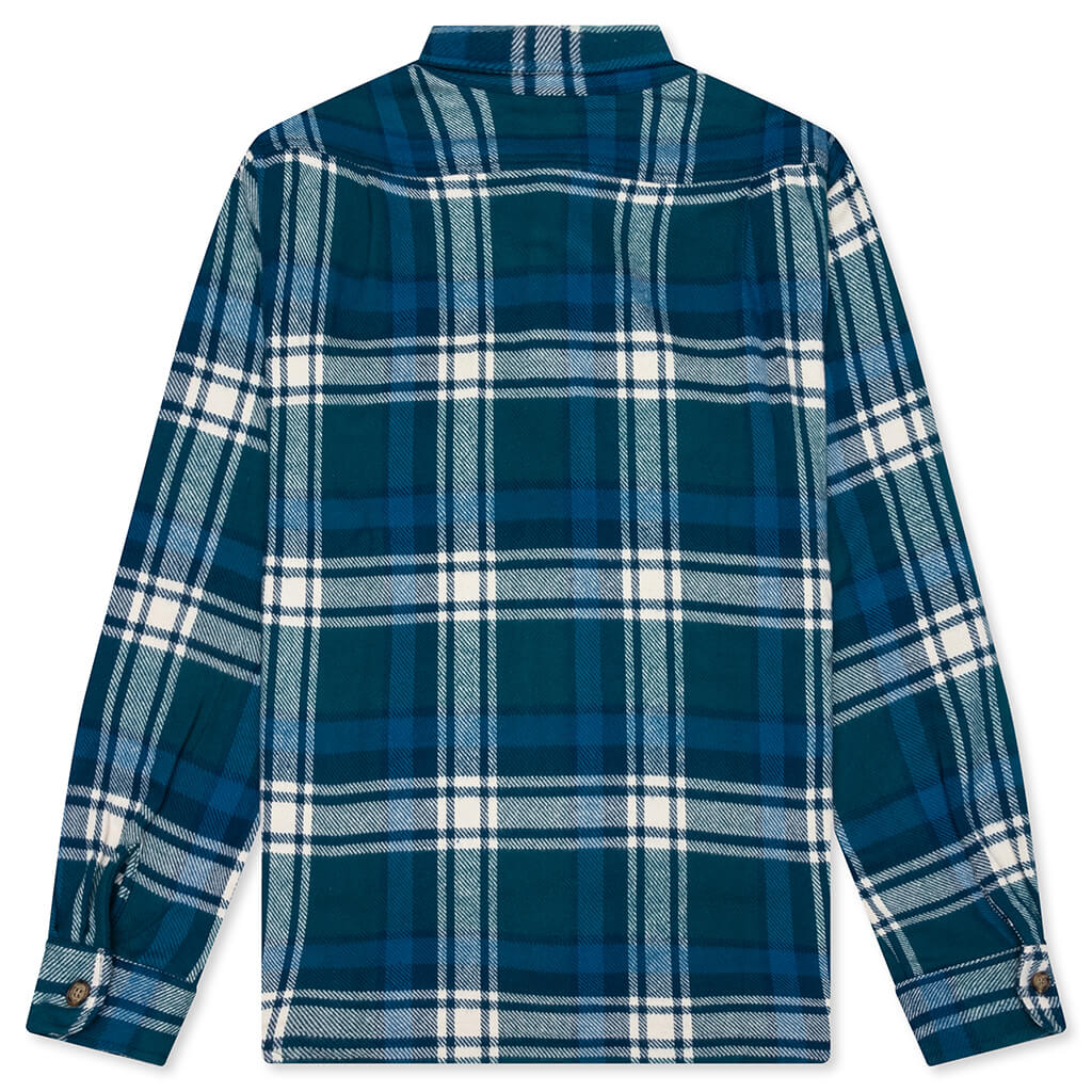 Crow Flanel Shirt - Pine Green - Image 2
