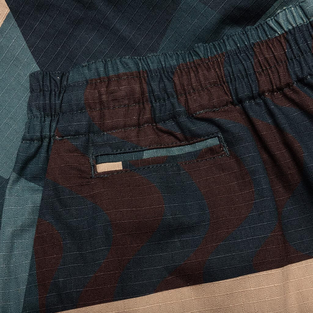 Distorted Camo Shorts - Green - Image 4