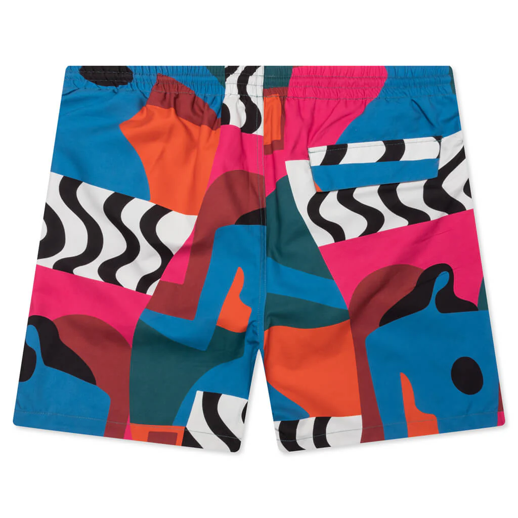 Distorted Water Swim Shorts - Multi - Image 2
