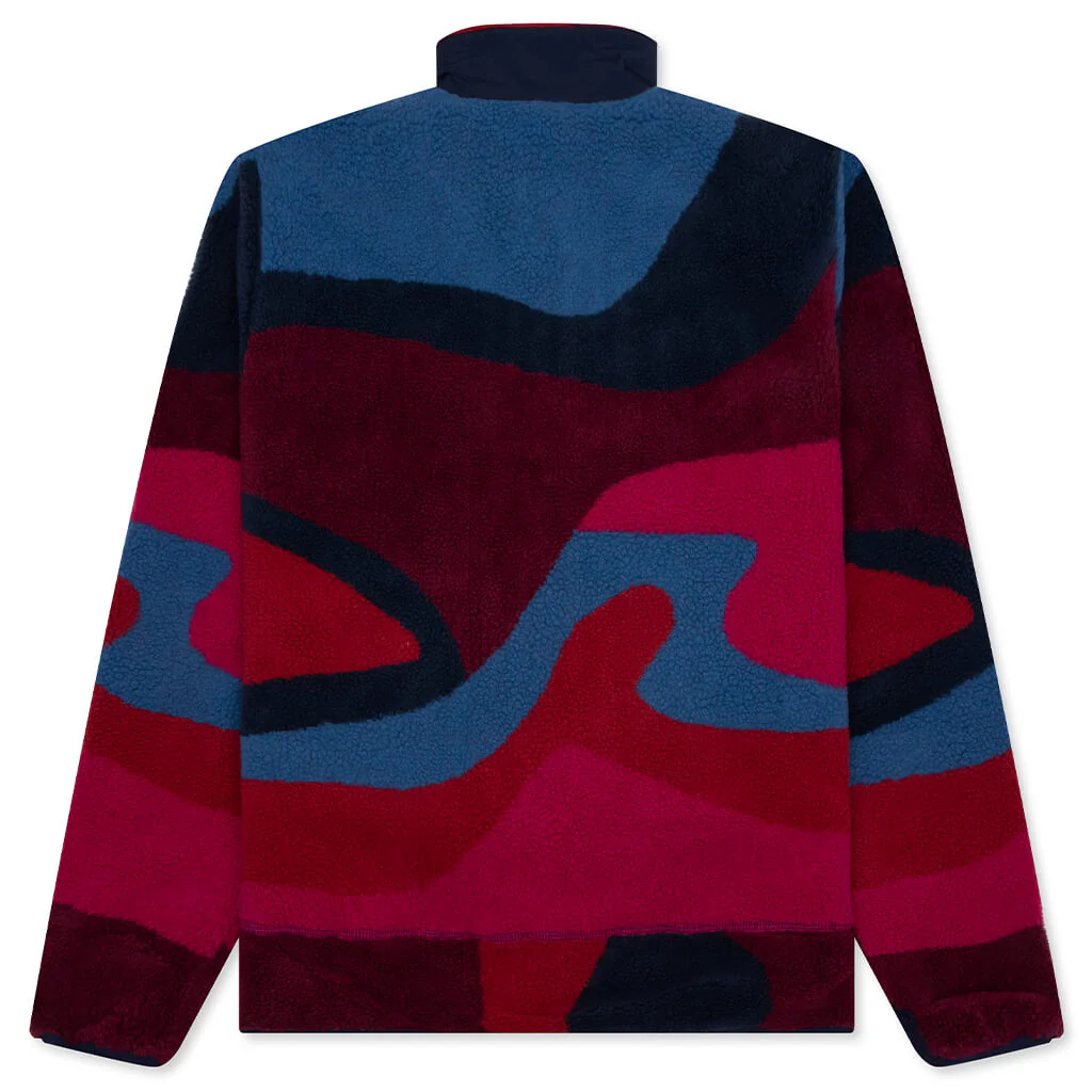 Full Ftp Booster Polar Fleece Jacket - Red - Image 2