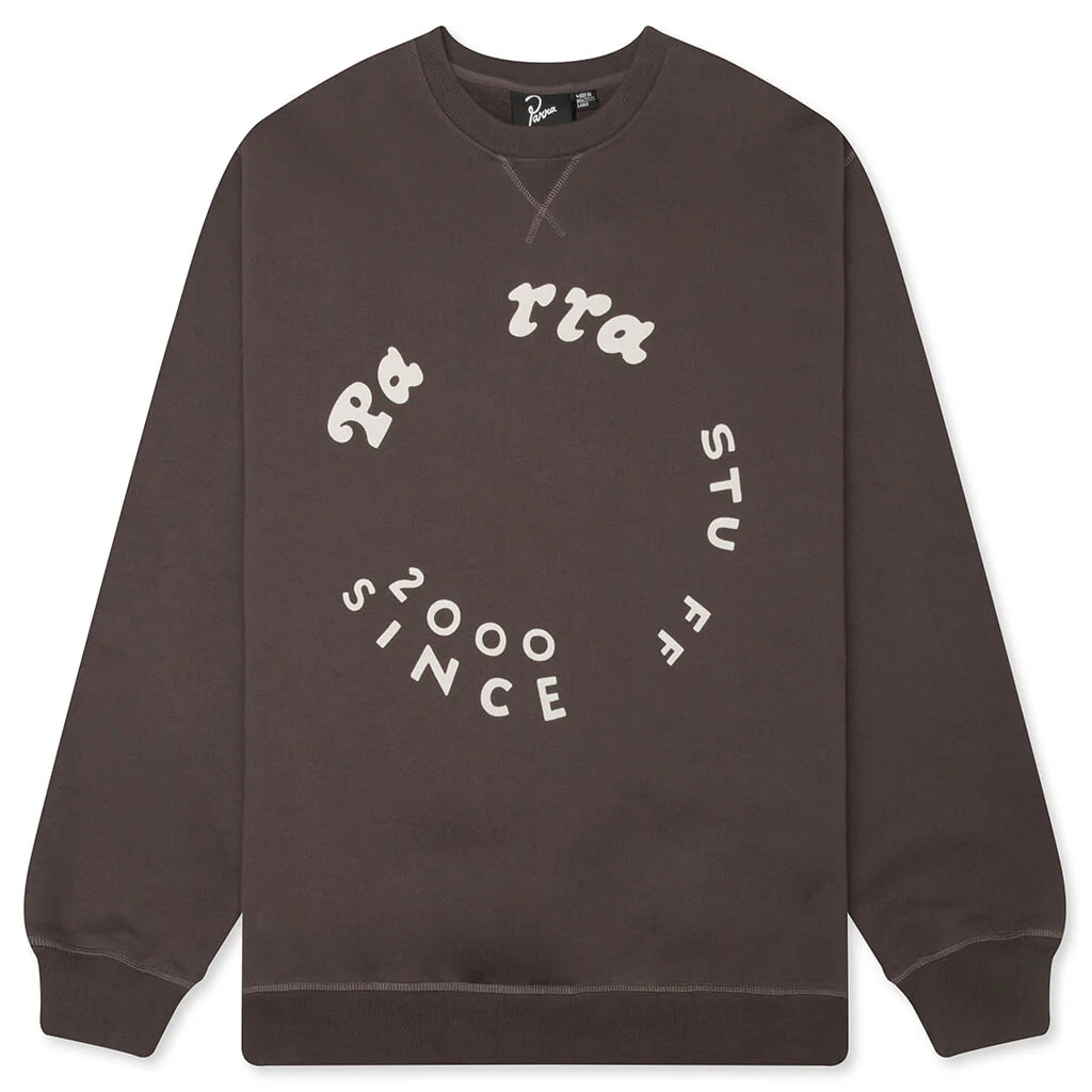 Gasoline Crew Neck Sweatshirt - Brown
