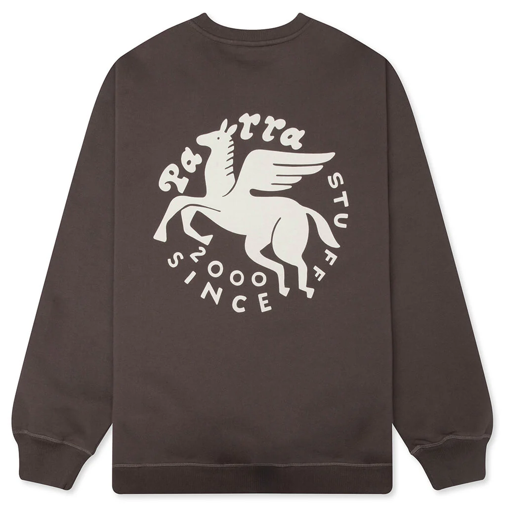 Gasoline Crew Neck Sweatshirt - Brown - Image 2