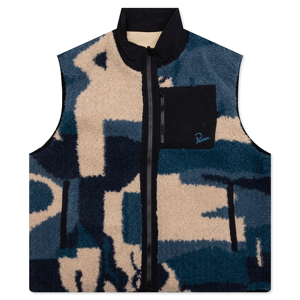 Infinite Bird Reversible Vest - Navy Blue