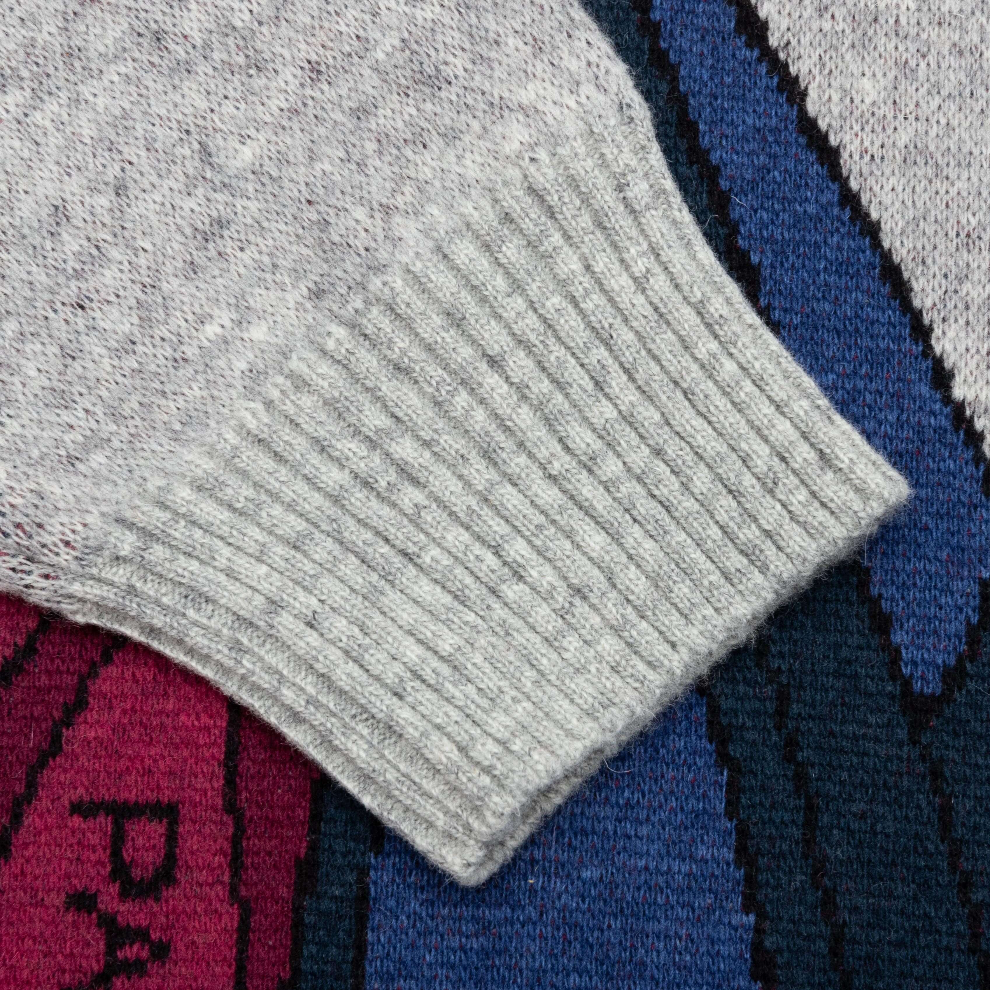 No Parking Knitted Cardigan - Grey Melange - Image 4