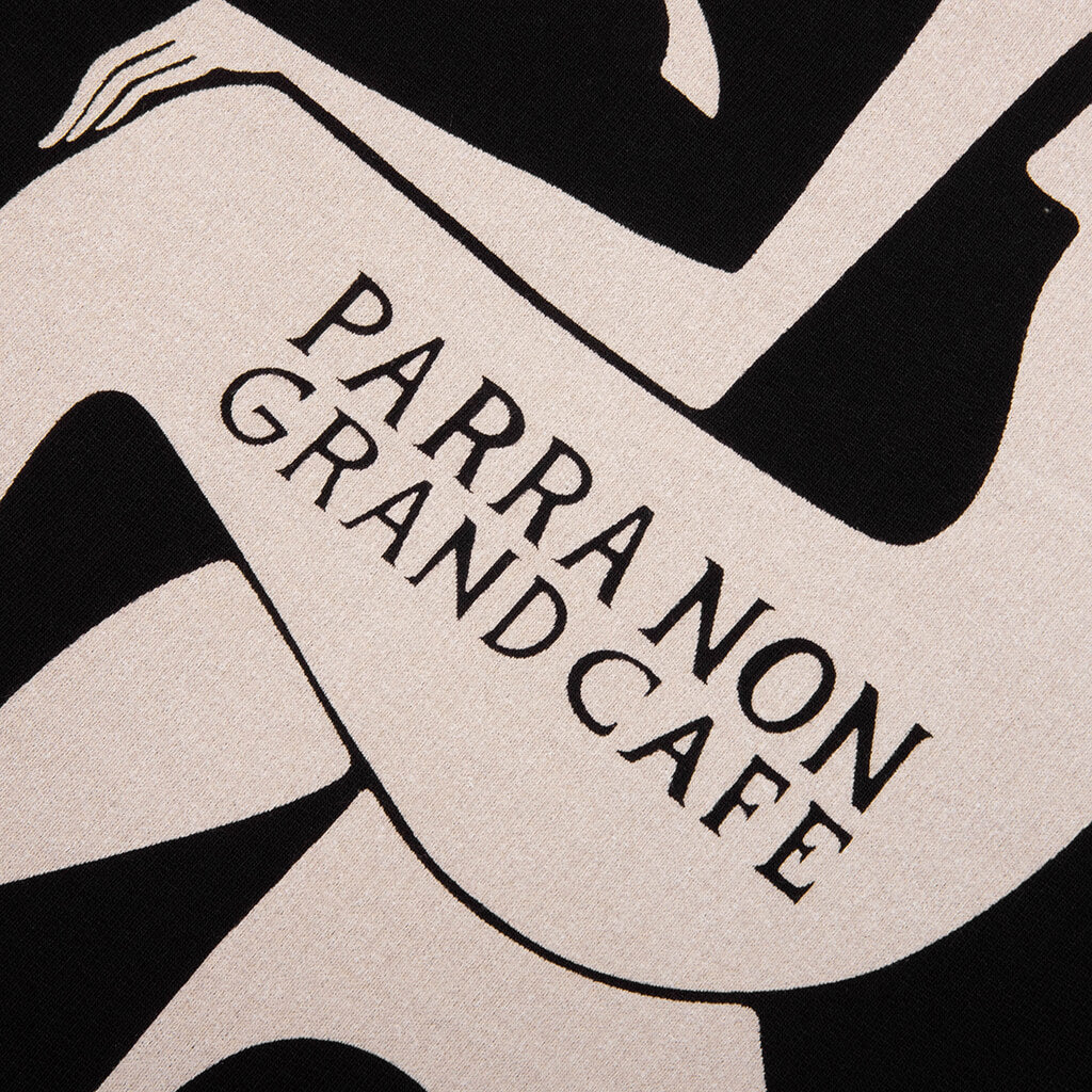 Non Grand Cafe Hooded Sweatshirt - Black - Image 6