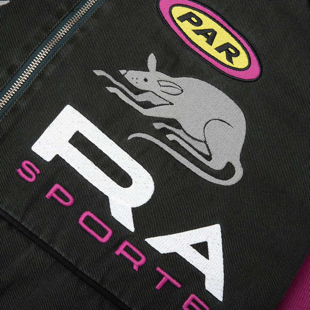 Owl Meets Rat Racing Jacket - Purple Pink - Image 3
