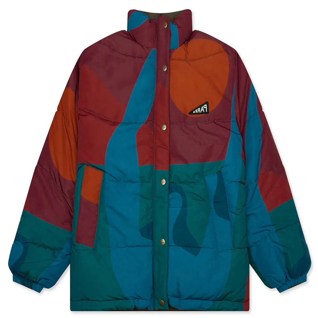 Protect The Sun Reversible Puffer Jacket - Brown