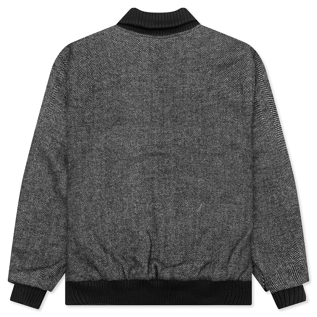 Rounded Par Varsity Jacket - Dark Grey - Image 2