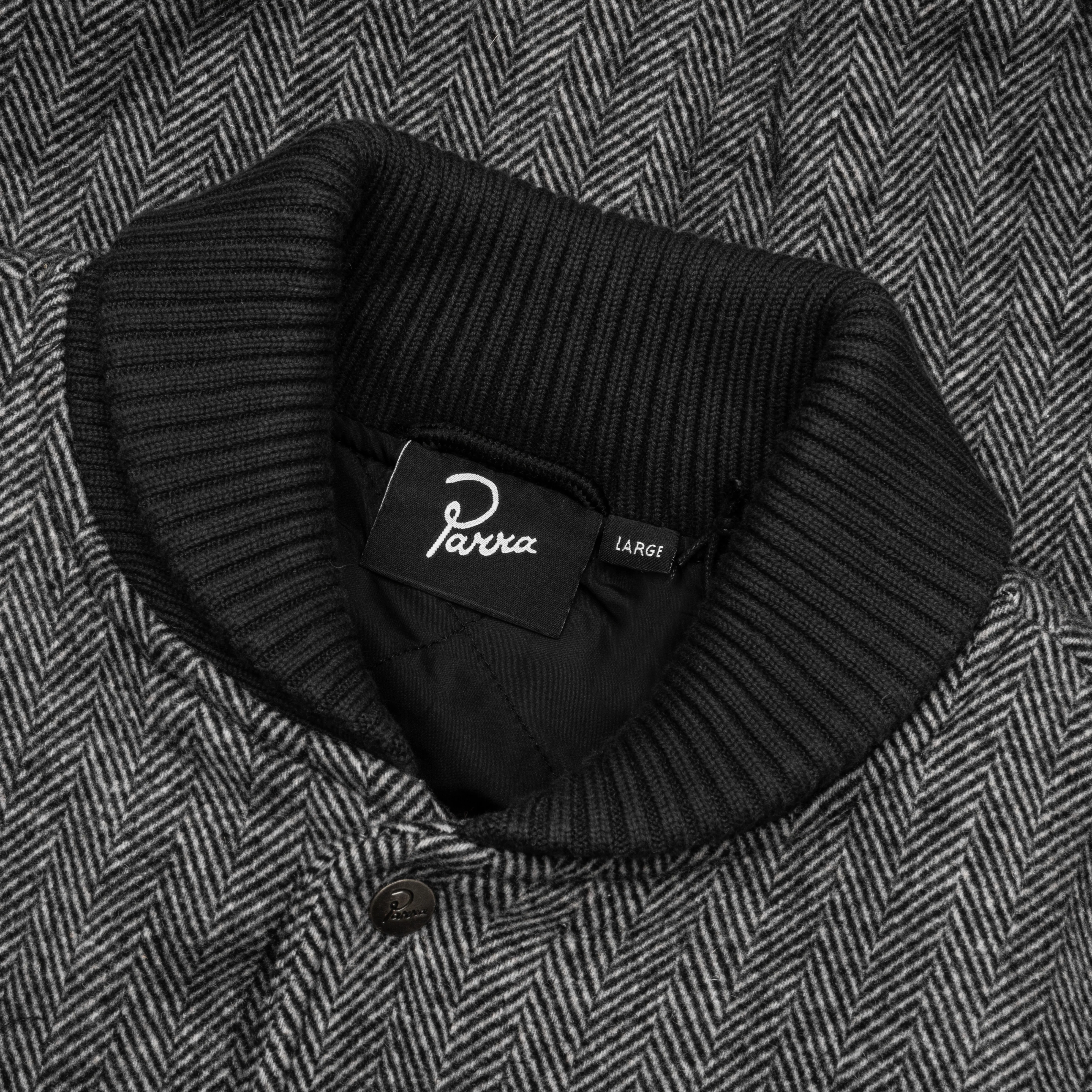 Rounded Par Varsity Jacket - Dark Grey - Image 3
