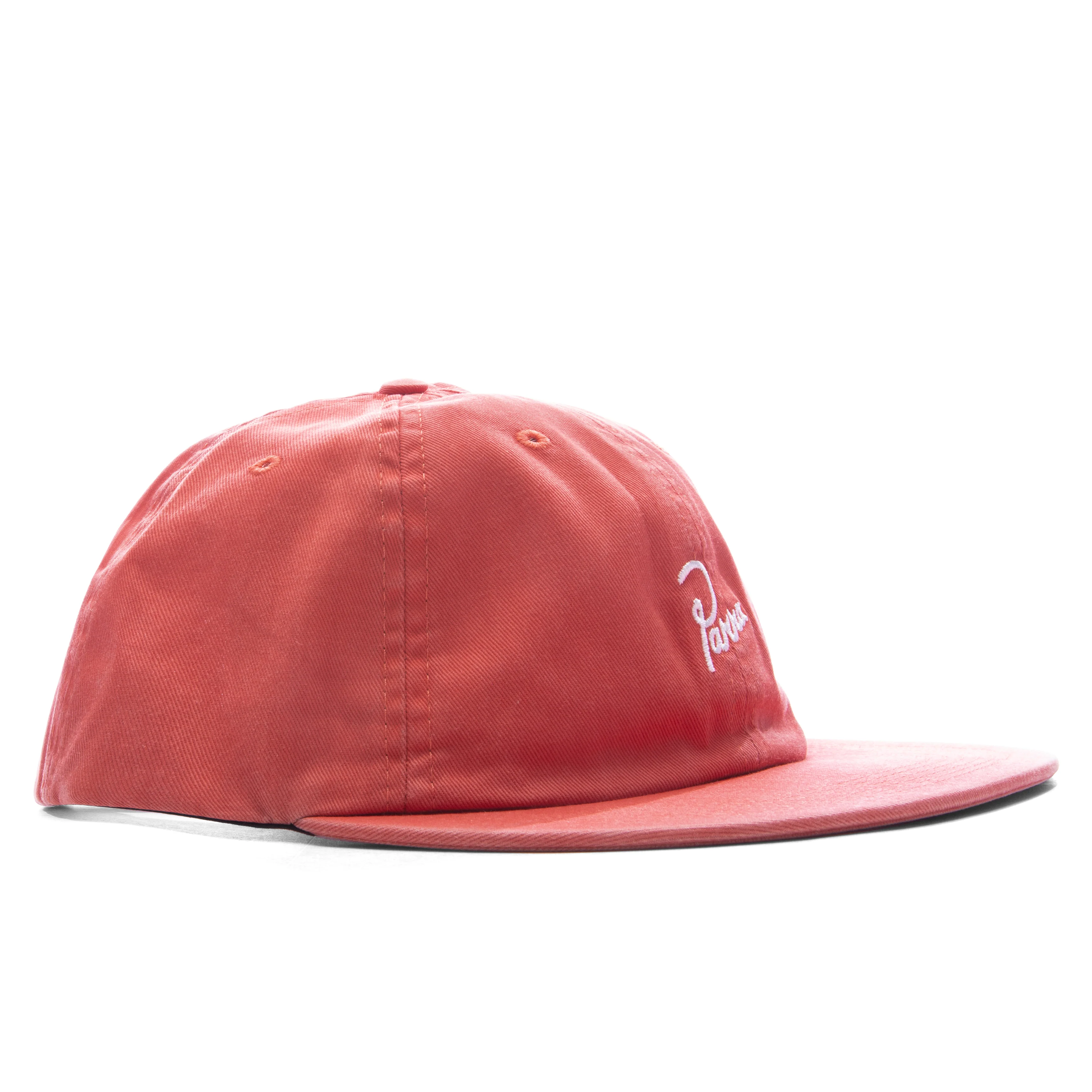 Signature 6 Panel Hat - Washed Out Red - Image 3