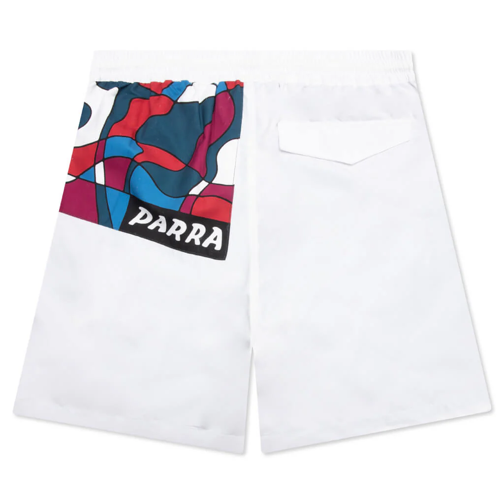 Sports Trees Swim Shorts - White - Image 2