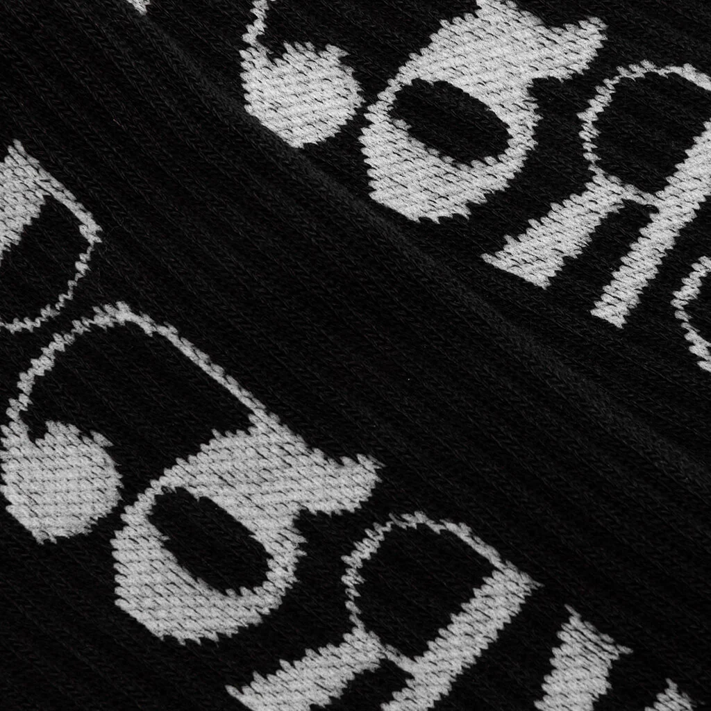 Tokyo Logo Crew Socks - Black - Image 2