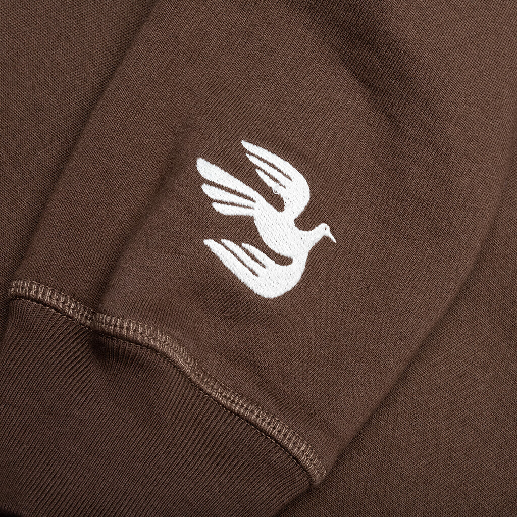 Weird Trad Logo Crew Neck Sweatshirt - Brown - Image 4