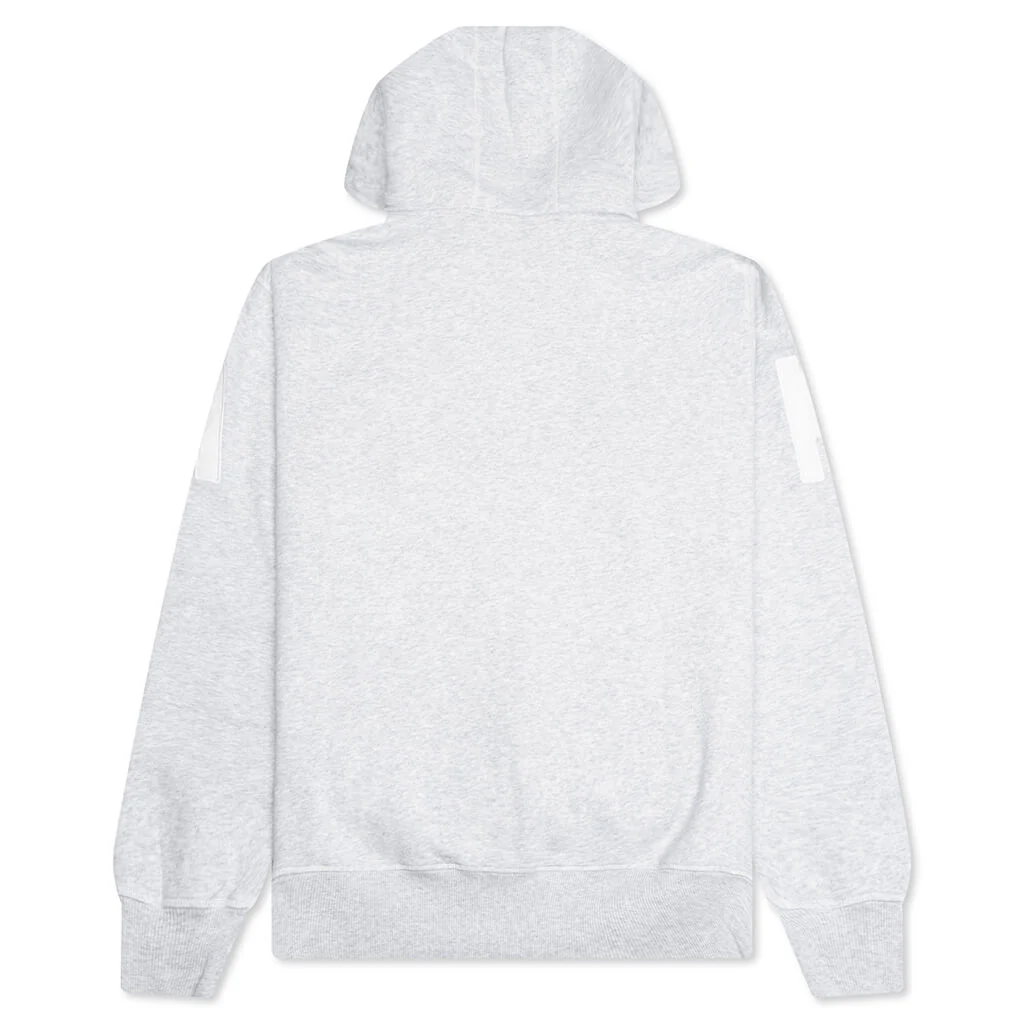 Word Salad Zip Hooded Sweatshirt - Heather Grey - Image 2