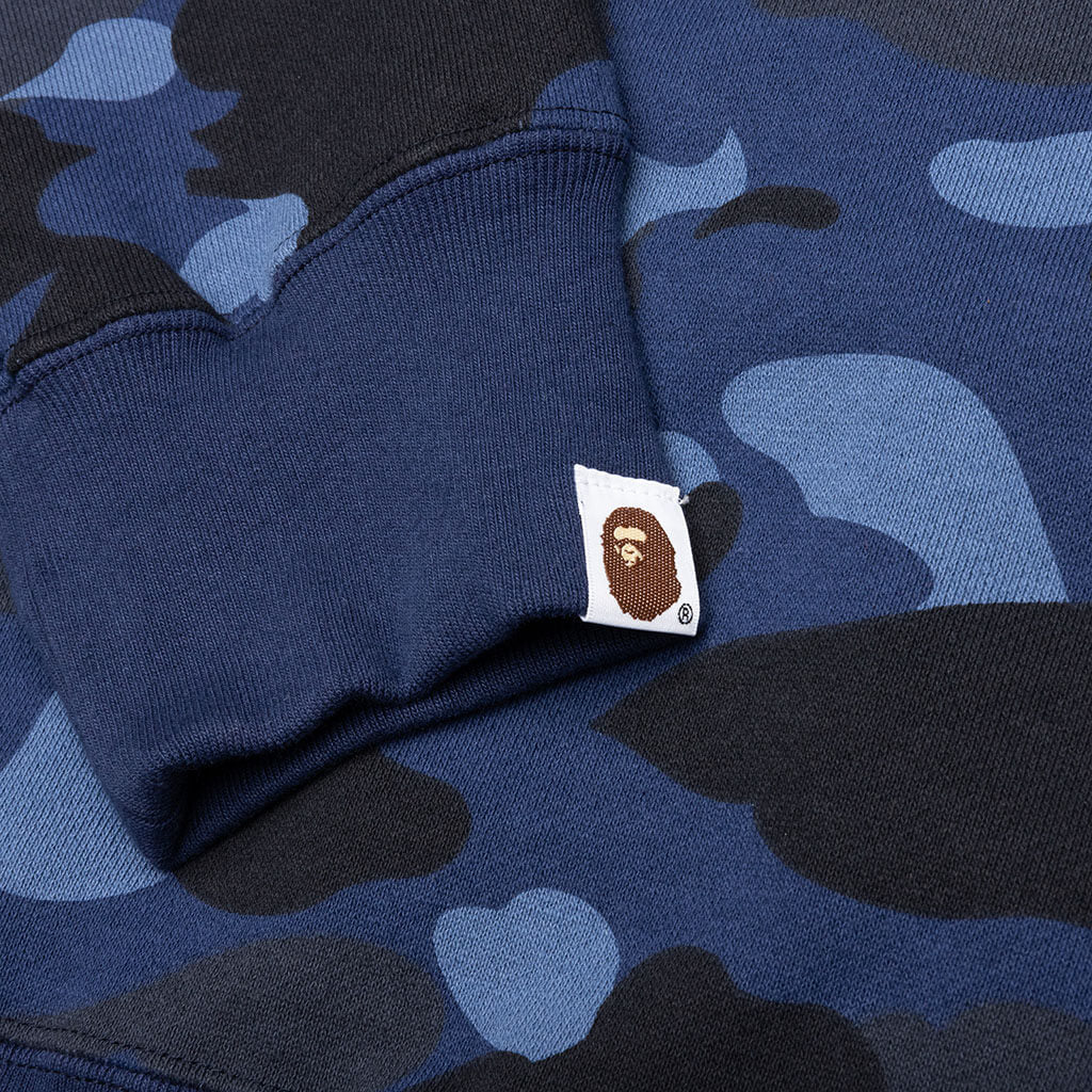 Camo Shark Full Zip Hoodie - Navy - Image 5