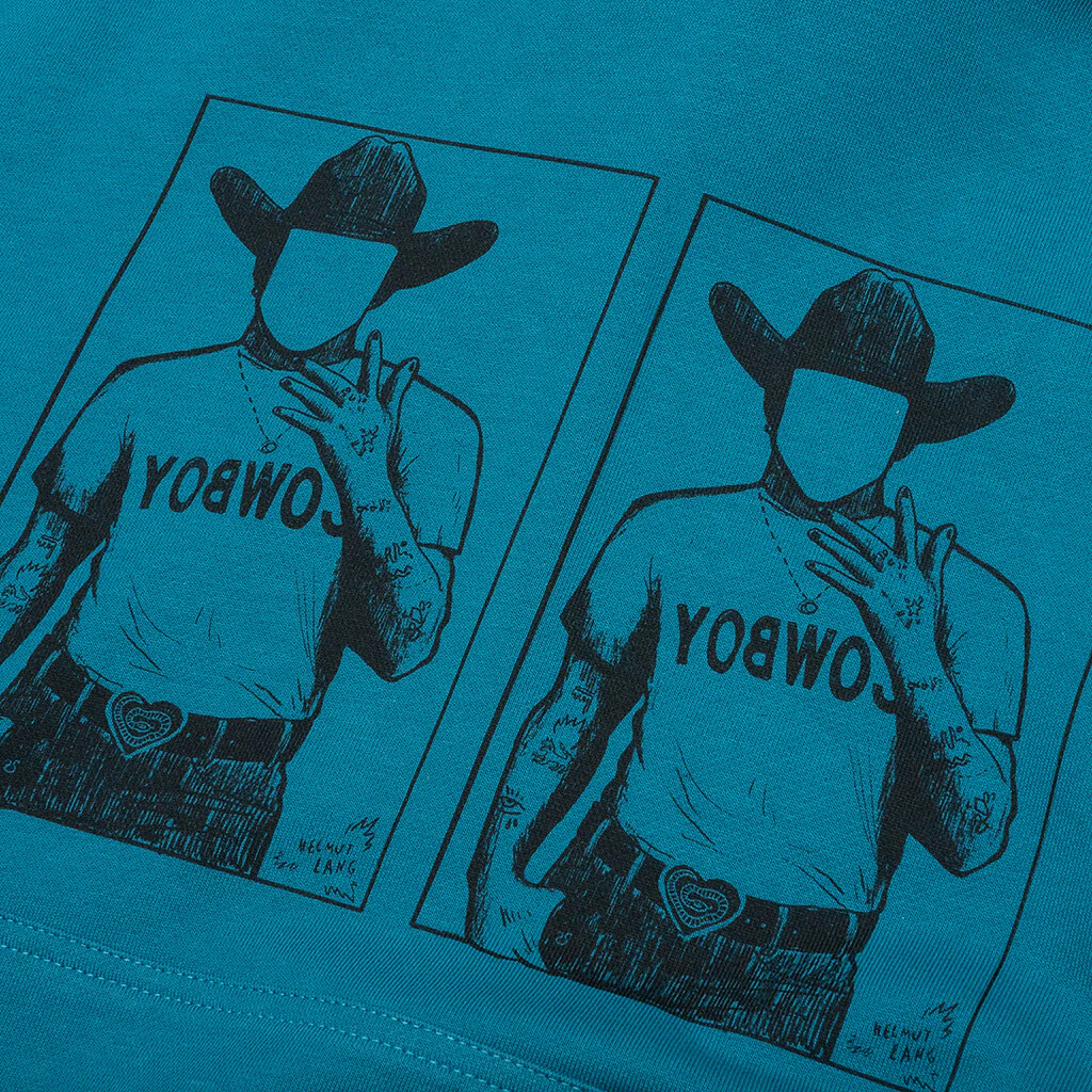 Scribble Logo Hoodie - River - Image 4