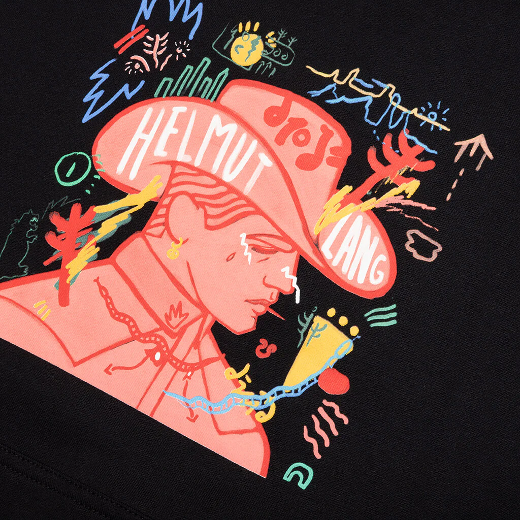 Scribble Logo Hoodie - Black - Image 4