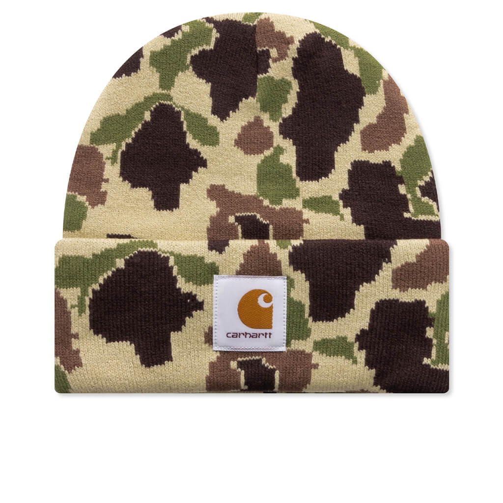 Camo Duck Beanie - Green Camo Duck Jacquard