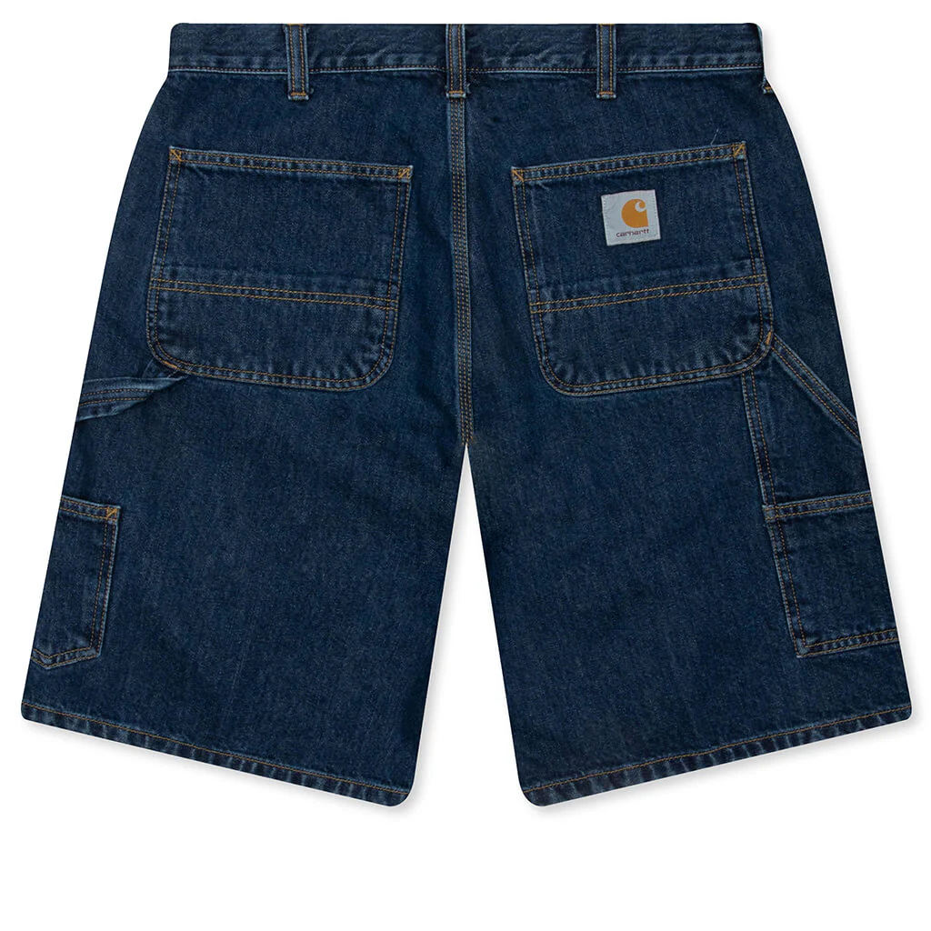 Double Knee Short - Blue Stone Washed - Image 2