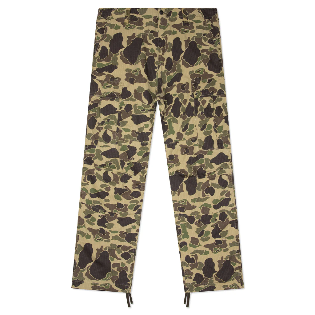 Duck Cargo Pant - Camo Duck Green Stone Washed